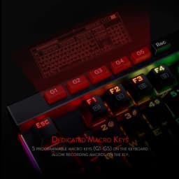 Redragon K580 VATA RGB 104 Keys LED USB Backlit Mechanical Gaming Wired Backlight Computer Keyboard Anti-ghosting with Macro Key