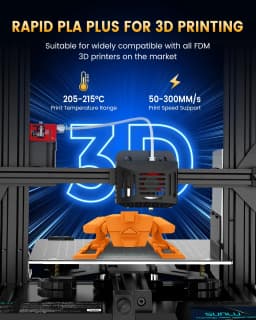 SUNLU PLA+2.0 3D Filament 5KG PLA PLUS Upgrade 1.75mm Neatly Wound Colorful 3D Filaments Spool for FDM 3D Printing Materials