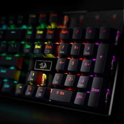 Redragon K556 RGB LED Backlit Wired 104 Keys Hot-Swap Noise Absorbing Foams Mechanical Gaming Keyboard