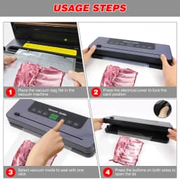 DayPlus Electric Sealing Machine Automatic Vacuum Sealer 60kpa Vacuum Food Sealer Dry Wet Packing With 10 Free Sealing Bags