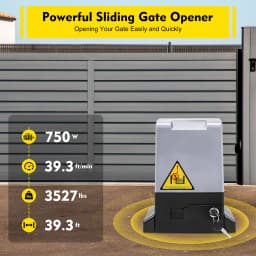 3527lbs Automatic Sliding Gate Opener with 2 Remote Controls Electric Garage Door Opener for Schools Communities