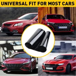 1Pcs 8*60inch Car Sun Visor Strip Windshield Banner Vinyl Long Lasting Premium Blank Decal Black Shade Window Film Decal Car UV