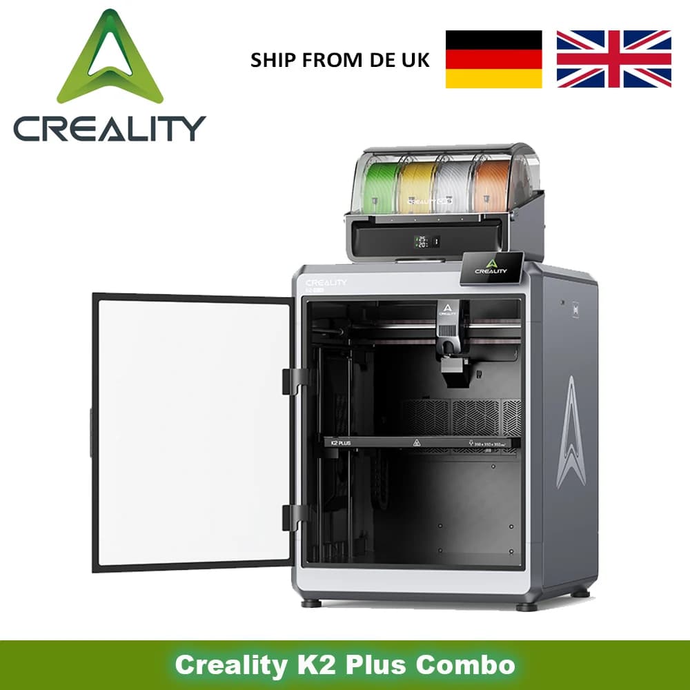 Creality K2 Plus Combo Multicolor 3D Printer 600mm/s Fast Printing Speed 350x350x350mm Cubed Print Size Dual AI Cameras K2plus