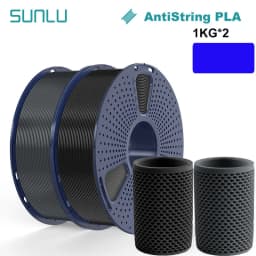 SUNLU 2KG 3D AntiString PLA/PLA Meta/High Speed PLA Filament 1.75mm 1KG/Roll 3D Printer Neatly Wound 3D Filament for 3D Printer