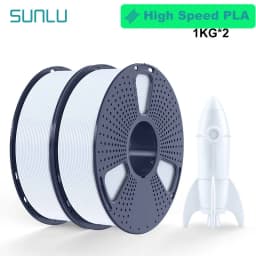 SUNLU 2KG 3D AntiString PLA/PLA Meta/High Speed PLA Filament 1.75mm 1KG/Roll 3D Printer Neatly Wound 3D Filament for 3D Printer