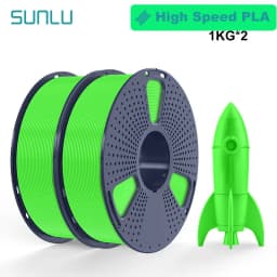 SUNLU 2KG 3D AntiString PLA/PLA Meta/High Speed PLA Filament 1.75mm 1KG/Roll 3D Printer Neatly Wound 3D Filament for 3D Printer