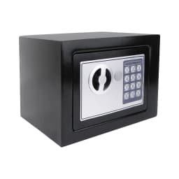 4.6L Electonic Safe Box with Keypad and 2 Keys, Wall Mounted Safe with Prodrilled Holes, Security Safe Box for Home Hotel Use