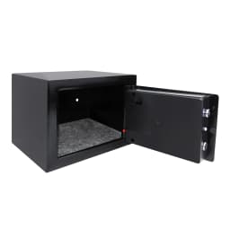 4.6L Electonic Safe Box with Keypad and 2 Keys, Wall Mounted Safe with Prodrilled Holes, Security Safe Box for Home Hotel Use