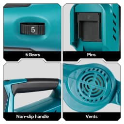 ONEVAN 5500W Brushless Electric Air Blower Cordless Leaf Blower Leaves Snow Dust Cleaning Tool Fit For Makita 18V Battery Pins