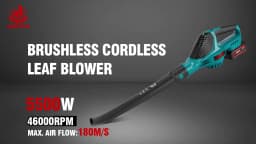 ONEVAN 5500W Brushless Electric Air Blower Cordless Leaf Blower Leaves Snow Dust Cleaning Tool Fit For Makita 18V Battery Pins