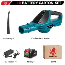 ONEVAN 5500W Brushless Electric Air Blower Cordless Leaf Blower Leaves Snow Dust Cleaning Tool Fit For Makita 18V Battery Pins