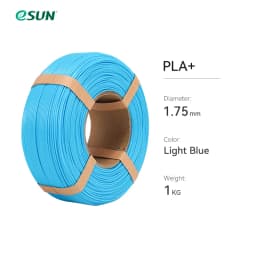 ESUN PLA+ 3D Filament 1.75MM 1KG Fast Printing PLA Plus for Bambu Lab 3D Printer Filament Without Spool PLA+ for 3D Printers