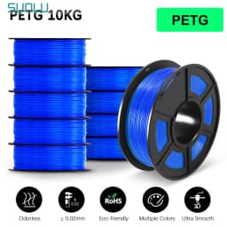 SUNLU 10KG 3D Filament PLA/PLA PLUS/PETG/Easy ABS Filamnet 1.75mm 10Roll 1KG Neatly Wound 3D Printer Filament for 3D Printer