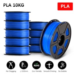SUNLU 10KG 3D Filament PLA/PLA PLUS/PETG/Easy ABS Filamnet 1.75mm 10Roll 1KG Neatly Wound 3D Printer Filament for 3D Printer