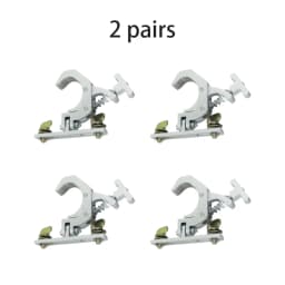 AICPOSE 2-10pair Aluminum Fold Clamp Hooks Stage Light Hanging Hook Loading 150Kg Truss Tube Moving Head Beam Lights Connector