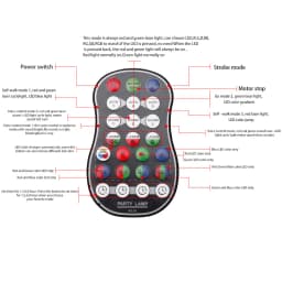 U'King L-aser Light+RGB LED Party Light Stage Effect Light Without Battery with Suction Cup and Remote Control for DJ Party KTV