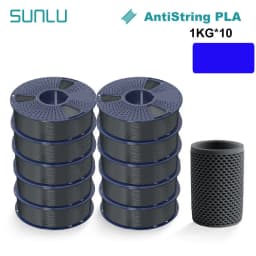 SUNLU 10KG APLA/PLA Meta/High Speed PLA/PLA MATTE Filamnet 1.75mm 10Roll 1KG Neatly Wound 3D Printer Filament for 3D Printer