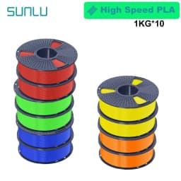 SUNLU 10KG APLA/PLA Meta/High Speed PLA/PLA MATTE Filamnet 1.75mm 10Roll 1KG Neatly Wound 3D Printer Filament for 3D Printer