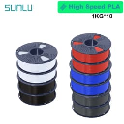 SUNLU 10KG APLA/PLA Meta/High Speed PLA/PLA MATTE Filamnet 1.75mm 10Roll 1KG Neatly Wound 3D Printer Filament for 3D Printer