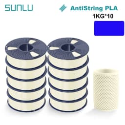 SUNLU 10KG APLA/PLA Meta/High Speed PLA/PLA MATTE Filamnet 1.75mm 10Roll 1KG Neatly Wound 3D Printer Filament for 3D Printer
