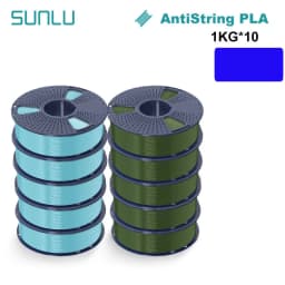 SUNLU 10KG APLA/PLA Meta/High Speed PLA/PLA MATTE Filamnet 1.75mm 10Roll 1KG Neatly Wound 3D Printer Filament for 3D Printer