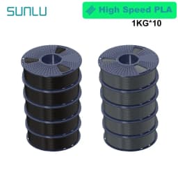 SUNLU 10KG APLA/PLA Meta/High Speed PLA/PLA MATTE Filamnet 1.75mm 10Roll 1KG Neatly Wound 3D Printer Filament for 3D Printer