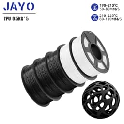 JAYO 5Rolls JAYO TPU SILK 98A 3D Filament Flexible 1.75mm+/-0.02mm 3D Printer SILK Texture Smooth High Quality New Fast Shipping