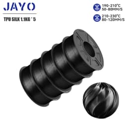 JAYO 5Rolls JAYO TPU SILK 98A 3D Filament Flexible 1.75mm+/-0.02mm 3D Printer SILK Texture Smooth High Quality New Fast Shipping