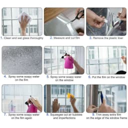 Color Glass Shop Mall KTV Sliding Door Stickers Self-Adhesive Window Film Transparent Insulation Cellophane Decorative Film