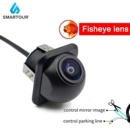 Smartour CCD Fisheye Lens Car Camera AHD 1080P Rear View Wide Angle Reversing Backup Camera HD Night Vision Auto Parking Assist
