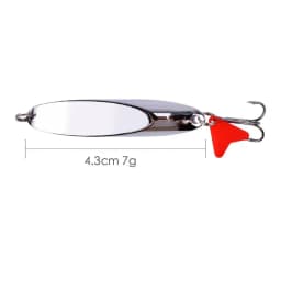 1PCMetal Spinner Spoon 7/10/14/18/21/28g Fishing Lure Hard Baits Sequins Noise Paillette with Feather Treble Hook Fishing Tackle