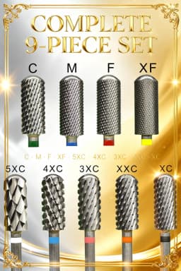 RolinStar 5.35 Small Round Top Barrel Original Steel Carbide Manicure Nail Drill Bit File Accessories