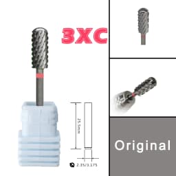RolinStar 5.35 Small Round Top Barrel Original Steel Carbide Manicure Nail Drill Bit File Accessories
