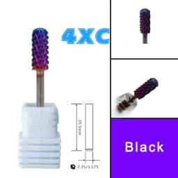 RolinStar 5.35 Small Round Top Barrel Original Steel Carbide Manicure Nail Drill Bit File Accessories