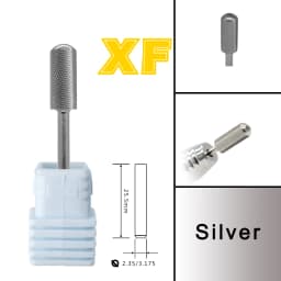RolinStar 5.35 Small Round Top Barrel Original Steel Carbide Manicure Nail Drill Bit File Accessories