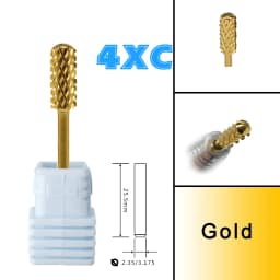 RolinStar 5.35 Small Round Top Barrel Original Steel Carbide Manicure Nail Drill Bit File Accessories