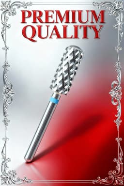 RolinStar 5.35 Small Round Top Barrel Original Steel Carbide Manicure Nail Drill Bit File Accessories