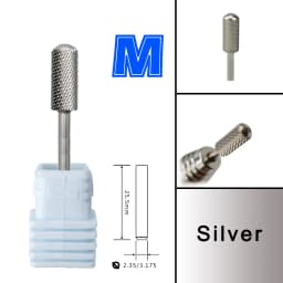 RolinStar 5.35 Small Round Top Barrel Original Steel Carbide Manicure Nail Drill Bit File Accessories