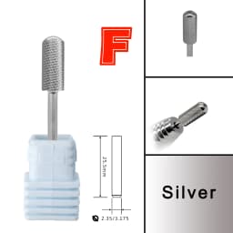 RolinStar 5.35 Small Round Top Barrel Original Steel Carbide Manicure Nail Drill Bit File Accessories