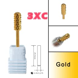 RolinStar 5.35 Small Round Top Barrel Original Steel Carbide Manicure Nail Drill Bit File Accessories