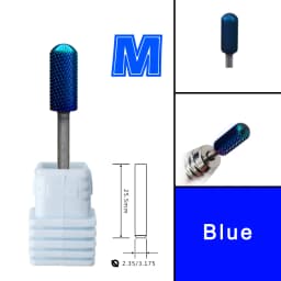RolinStar 5.35 Small Round Top Barrel Original Steel Carbide Manicure Nail Drill Bit File Accessories