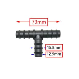 16mm 20mm 25mm PE Pipe Barb Connectors Tee Elbow Repair End Plug 1/2 3/4" Garden Water Drip Irrigation Pipe Connector Joints 4PC