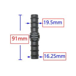 16mm 20mm 25mm PE Pipe Barb Connectors Tee Elbow Repair End Plug 1/2 3/4" Garden Water Drip Irrigation Pipe Connector Joints 4PC
