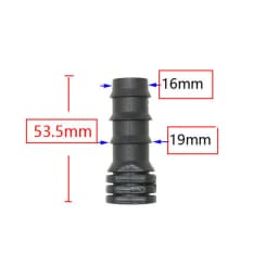 16mm 20mm 25mm PE Pipe Barb Connectors Tee Elbow Repair End Plug 1/2 3/4" Garden Water Drip Irrigation Pipe Connector Joints 4PC