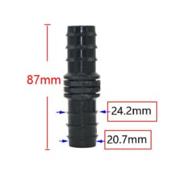 16mm 20mm 25mm PE Pipe Barb Connectors Tee Elbow Repair End Plug 1/2 3/4" Garden Water Drip Irrigation Pipe Connector Joints 4PC