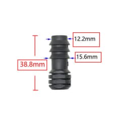 16mm 20mm 25mm PE Pipe Barb Connectors Tee Elbow Repair End Plug 1/2 3/4" Garden Water Drip Irrigation Pipe Connector Joints 4PC
