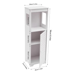 Bathroom Floor Cabinet Free Standing Slim Bathroom Cabinet With Paper Towel Drawer & Cupboard Storage Organizer Home Furniture