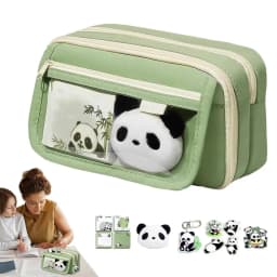 Pencil Case Cute Panda Pencil Case Large Capacity Animal Pencil Case Panda Stationery Case Pencil Pouch With Zipper for Pens