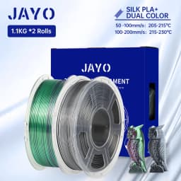 JAYO Silk PLA+ Rainbow 3D Filament 1.75mm SILK PLA plus Dual & Triple Color 3D Printer Filament Neatly Wound 1.1kg 2Rolls/set