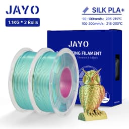 JAYO Silk PLA+ Rainbow 3D Filament 1.75mm SILK PLA plus Dual & Triple Color 3D Printer Filament Neatly Wound 1.1kg 2Rolls/set